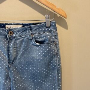 TWIK - Distressed Polka Dot Skinny Denim